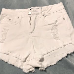 NWOT High Rise Distressed Shorts